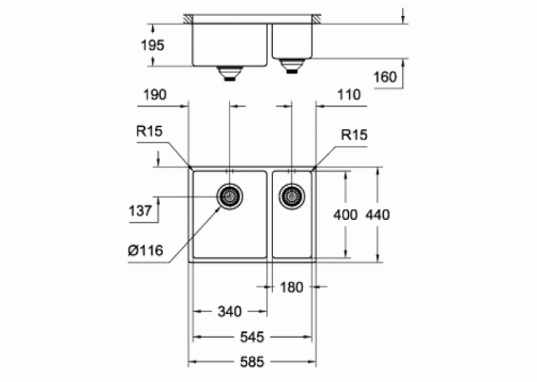 Кухонна мийка Grohe Sink K700U 31577SD0 Сталь
