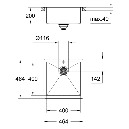 Кухонная мойка Grohe Sink K700 31578SD0 Сталь