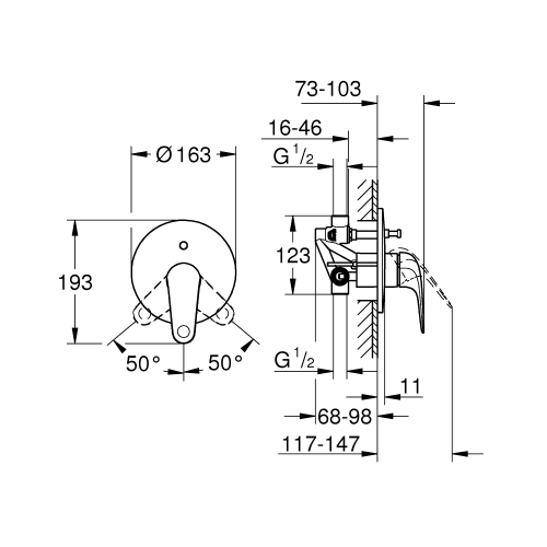 Смеситель для душа GROHE QuickFix Swift 24336001