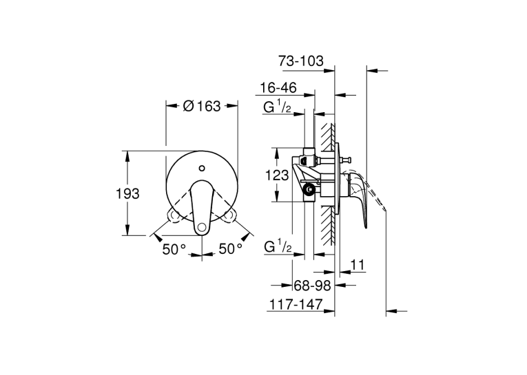 Смеситель для душа GROHE QuickFix Swift 24336001