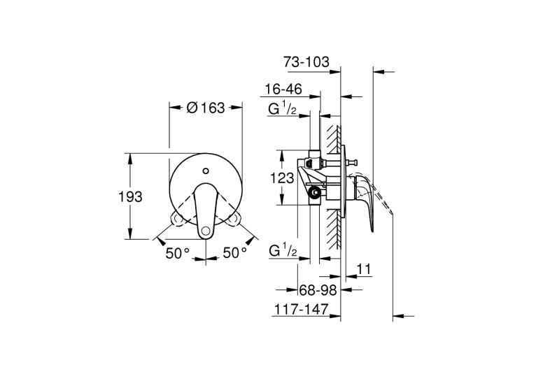 Змішувач для душу GROHE QuickFix Swift 24336001