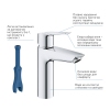 Комплект змішувачів для ванної кімнати і кухні Grohe QuickFix Start ColdStart UA202301KE