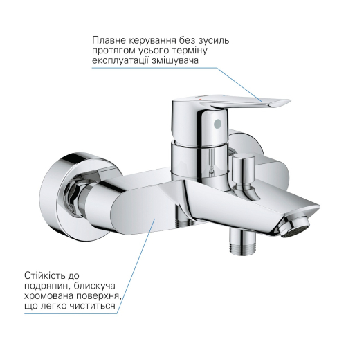 Комплект смесителей для ванной комнаты Grohe QuickFix Start UA202301MQ