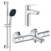 Комплект змішувачів для ванної кімнати з термостатом Grohe QuickFix Grohtherm&Start UA202304TS