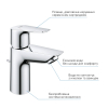 Комплект смесителей для ванной комнаты и кухни Grohe QuickFix Start Edge UA202501SK