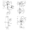 Комплект смесителей для ванной комнаты и кухни Grohe QuickFix Start Edge UA202501SK