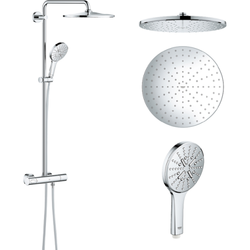 Душевая система с термостатом Grohe Rainshower Smartactive Cube 310, 26647000 (выставочный образец)