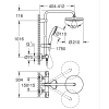 Душевая система с термостатом для настенного монтажа Grohe Tempesta System 210 (26811001)