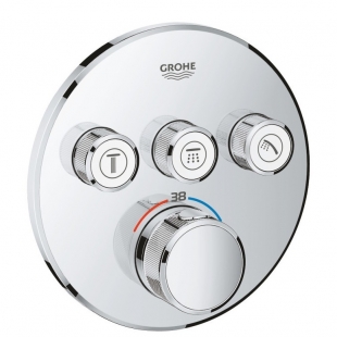 Внешняя часть смесителя на 3 выхода Grohe Grohtherm SmartControl 29121000