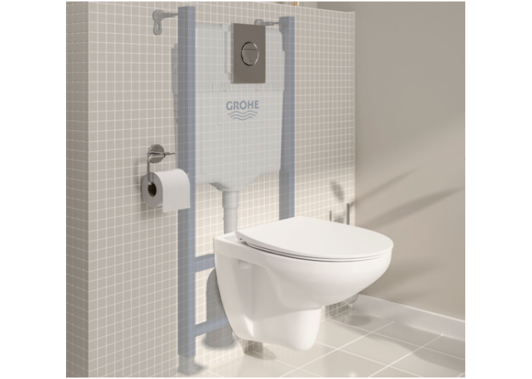 Комплект Grohe Solido 5-в-1: Унітаз + інсталяція Grohe Rapid SL 38528001 з клавішами Nova Cosmopolitan 39900000