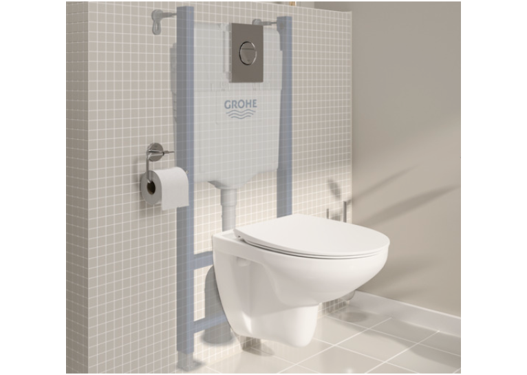 Комплект Grohe Solido 5-в-1: Унітаз + інсталяція Grohe Rapid SL 38528001 з клавішами Nova Cosmopolitan 39900000
