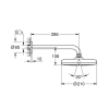 Верхній душ Grohe Tempesta 210, 1022182430
