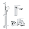 Комплект змішувачів для ванної кімнати Grohe Cubeo UA125246M
