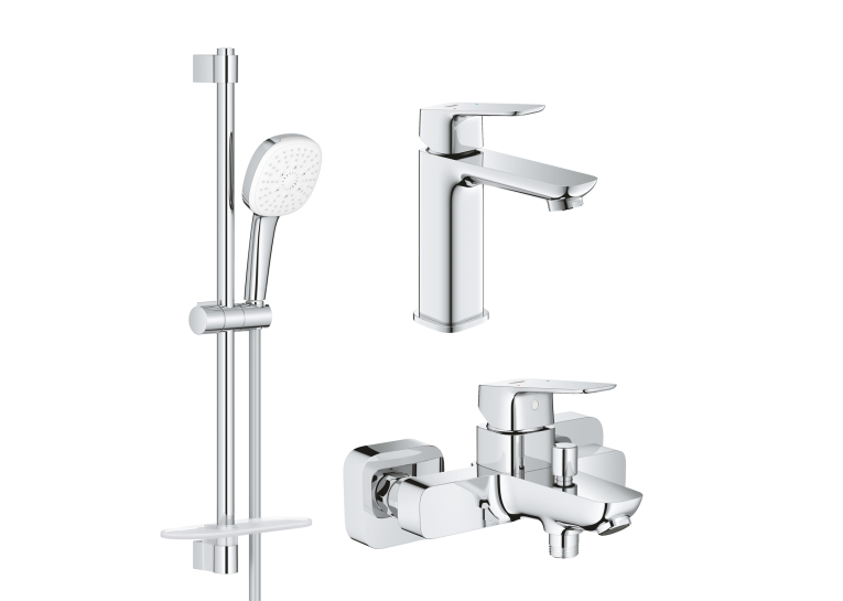 Комплект змішувачів для ванної кімнати Grohe Cubeo UA125246M