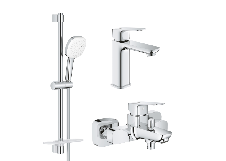 Комплект змішувачів для ванної кімнати Grohe Cubeo UA125246M