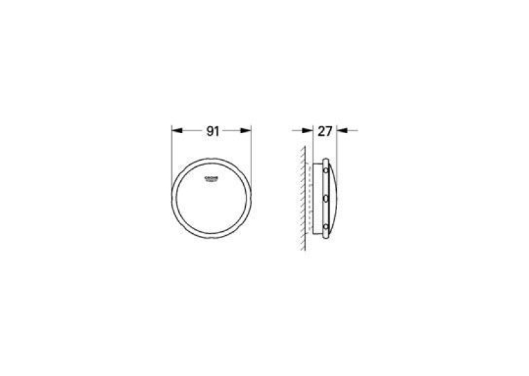 Зливний та переливний гарнітур Grohe TALENTO, 19025000