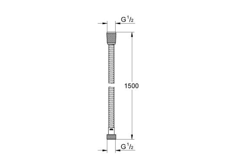 Душевой шланг GROHE Metal Tube, 28105000