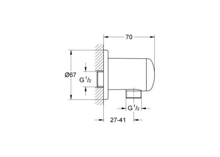 Подключение для душевого шланга GROHE RELEXA, 28671000