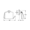 Тримач для туалетного паперу GROHE ESSENTIALS, 40367001