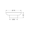 Скляна мильниця GROHE ESSENTIALS, 40368001