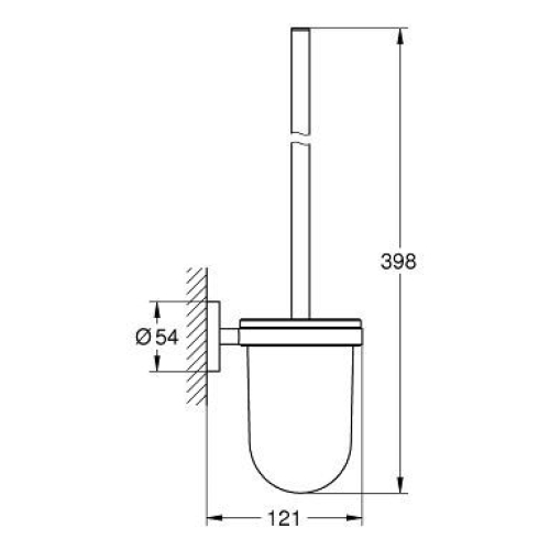 Туалетний йорж GROHE ESSENTIALS 40374AL1 Графіт матовий