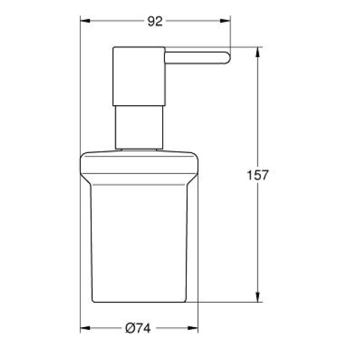 Дозатор жидкого мыла Grohe Essentials 40394AL1 Графит матовый