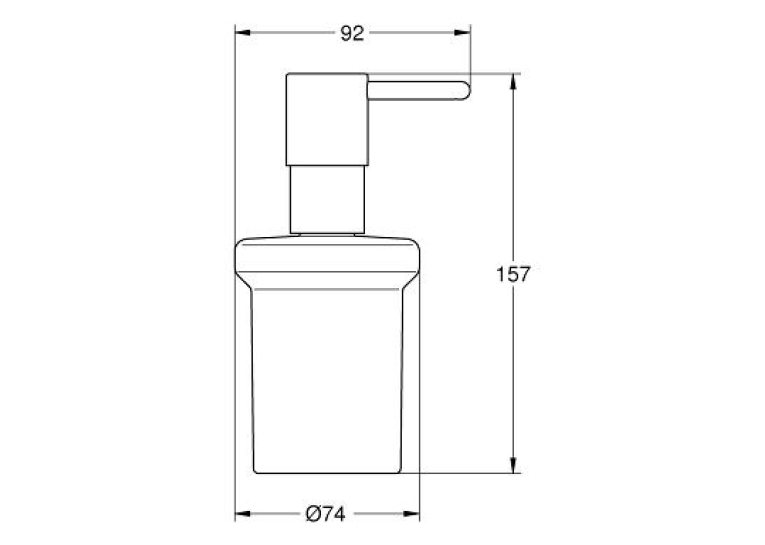 Дозатор рідкого мила GROHE ESSENTIALS, 40394001