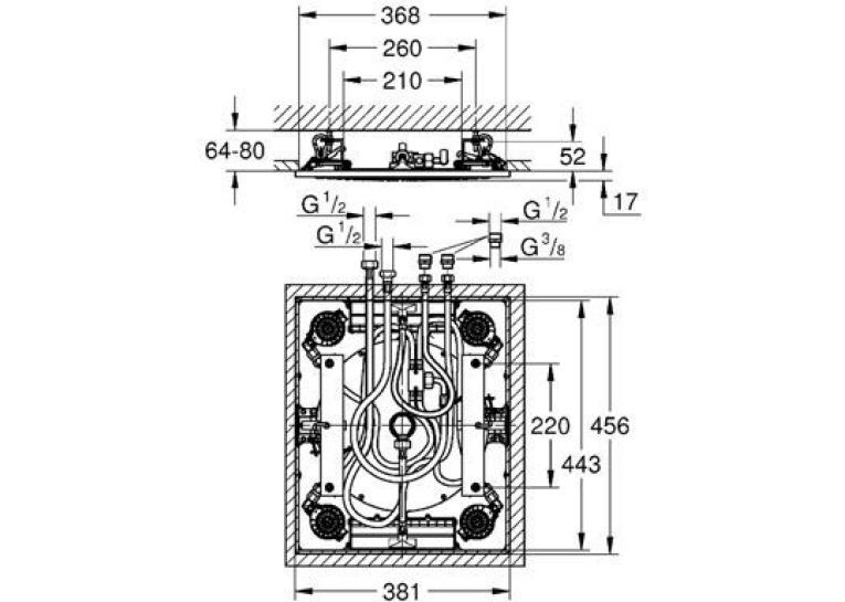 Тропічний душ GROHE Rainshower F-digital хром, 27939001