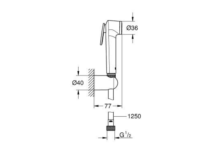 Гигиенический душ GROHE Tempesta-F Trigger Spray 30 27513001