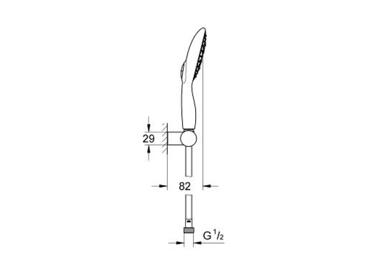 Душевой набор, 4 вида струй  Grohe Power&Soul, 27742000