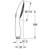 Ручной душ Grohe Power&Soul Cosmopolitan 115, (27671LS0)