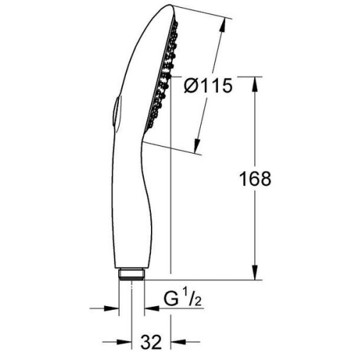 Ручной душ Grohe Power&Soul Cosmopolitan 115, (27671LS0)