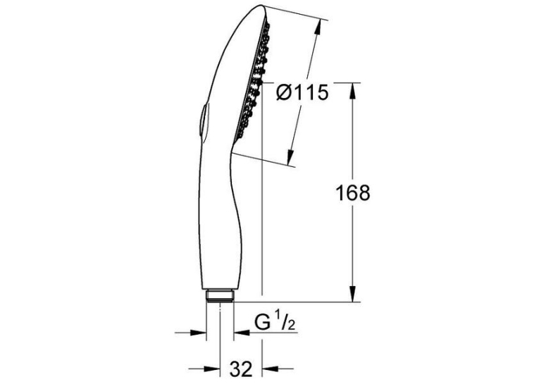 Ручной душ Grohe Power&Soul Cosmopolitan 115, (27671LS0)