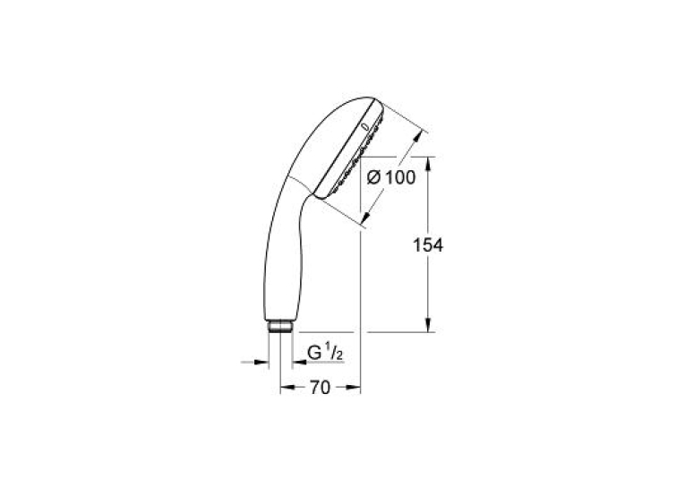 Ручной  душ  GROHE New Tempesta 100,  26161001