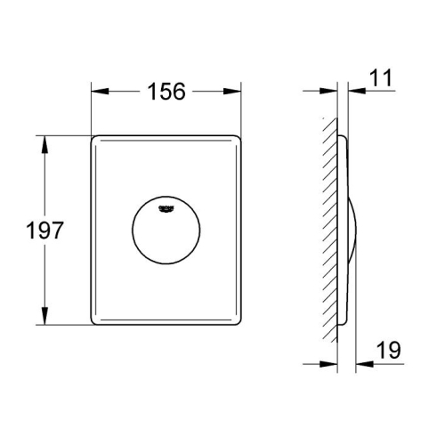 Кнопка смыва Grohe SKATE 37547SH0
