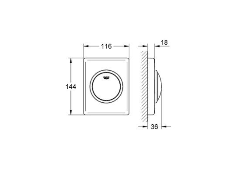 Кнопка змиву Grohe SKATE 38595SH0