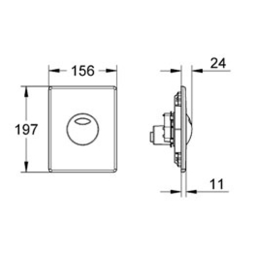 Кнопка змиву Grohe Skate 38862SD0 Сталь