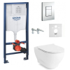 Комплект: Інсталяція GROHE Rapid SL 38772001 +VOLLE OLIVA Rimless тверде сидіння slim slow-closing, 13-45-165