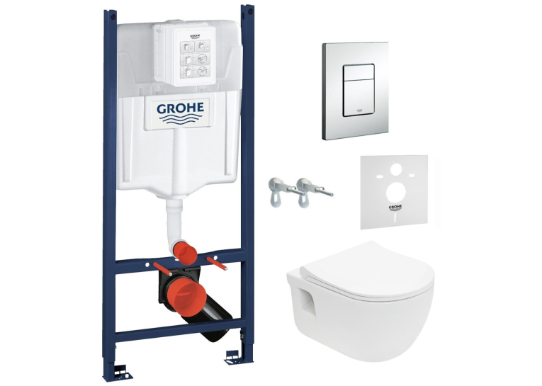 Комплект: Інсталяція GROHE Rapid SL 3884000G + унітаз VOLLE Altea Rimless 13-64-267 + сидіння Slim Soft Close +37131000