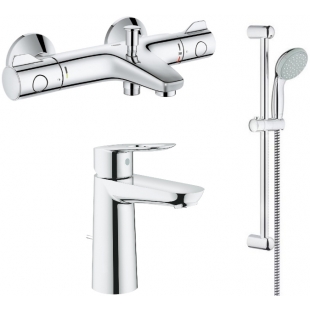 Набор смесителей для ванной GROHE BauLoop + Grohtherm 34550TM