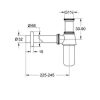 Сифон для раковини 1 1/4" Grohe хром, 28920000