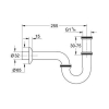Сифон для раковини 1 1/4" Grohe хром, 28947000