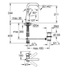 Змішувач для раковини Grohe ESSENCE NEW L-Size, 32628DL1 Бронза матова