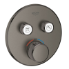 Термостат прихованого монтажу на 2 виходи GROHE Grohtherm SmartControl 29119AL0 Графіт матовий