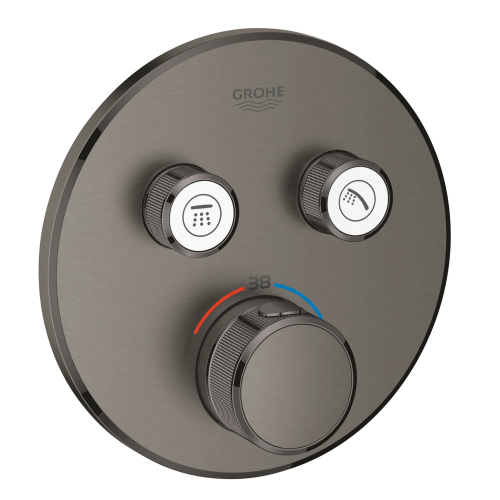 Термостат прихованого монтажу на 2 виходи GROHE Grohtherm SmartControl 29119AL0 Графіт матовий