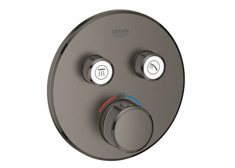 Термостат прихованого монтажу на 2 виходи GROHE Grohtherm SmartControl 29119AL0 Графіт матовий
