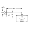 Верхний душ с кронштейном Grohe Rainshower 310 Mono 310 22121KF0
