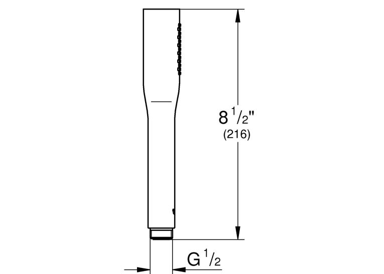 Ручний душ, 1 режим струменя Grohe EUPH Cosmopolitan Stick  22126KF0