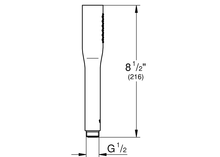 Ручной душ, 1 режим струи Grohe EUPH Cosmopolitan Stick  22126KF0