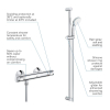 Термостат для душу з душовим гарнітуром Grohe Precision Flow 34842000